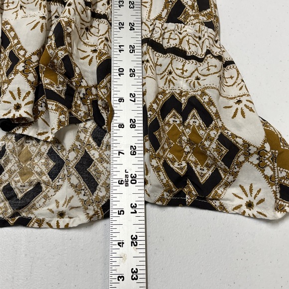 Free People Top Babydoll Oversized Tunic Boho Tiered Hi Low Size S Festival - Picture 6 of 9